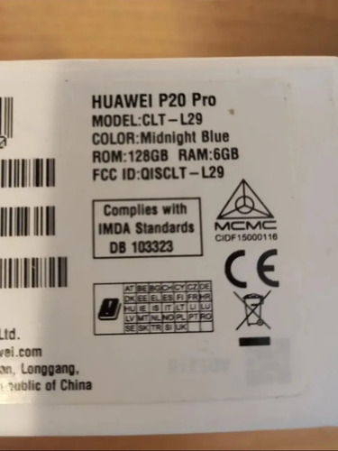 Huawei P20 Pro 128gb Azul Clt-l29 Global Dualsim