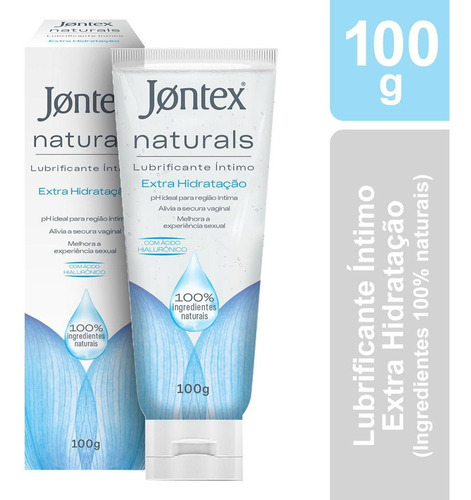 Jontex Naturals Lubrificante 100% Natural Extra Hidratação