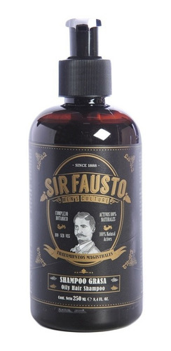 Sir Fausto Men´s Culture Shampoo Cabello Graso X250 Ml Local