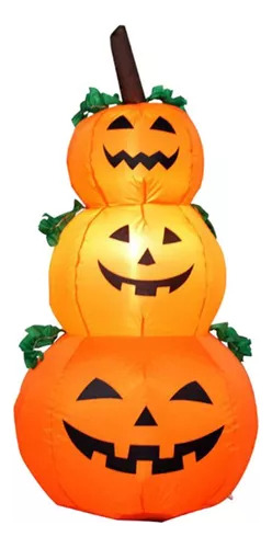 Calabazas Inflables Halloween Gato Negro Brujas Deco Fiestas