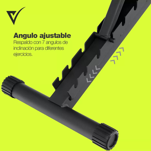 Banco De Pesas Ajustable Para Ejercicio Plegable Con Ligas vitalz