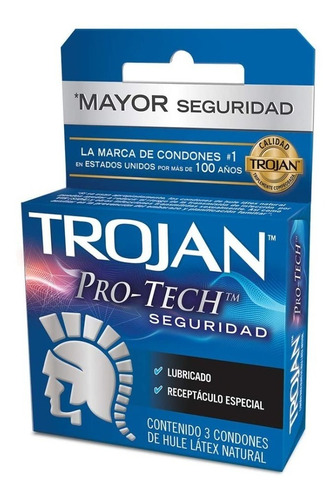 Trojan Pro-tech Mayor Seguridad 6piezas, 2 Packs De 3pz Sfn