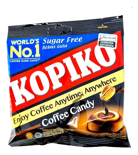 Bala De Café Sem Açúcar 75g - Kopiko