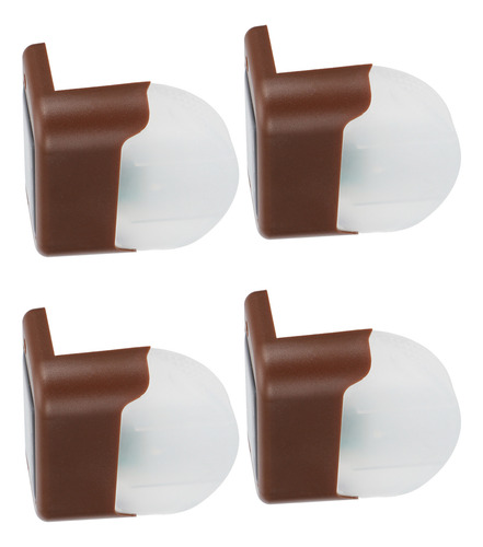Luces De Escalón, 4 Unidades, Led Marrones, Solares, Para Va