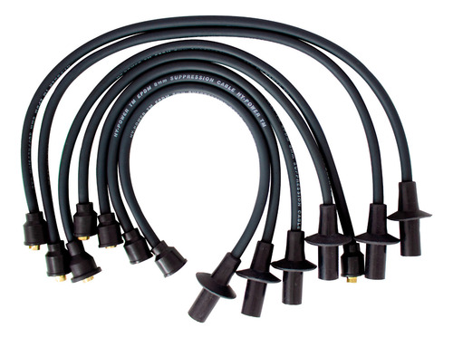 Jgo Cables Bujía Silicon Para Dodge Dart 3.7l 6cil 1970 Negro