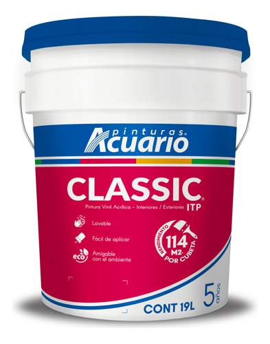 Pintura Vinil - Acrilica Itp Classic (cubeta) (19 Lt)