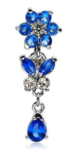 Imagen 1 de 3 de Piercing Barra Titanio Flor Invertido Piercing Argentina ®