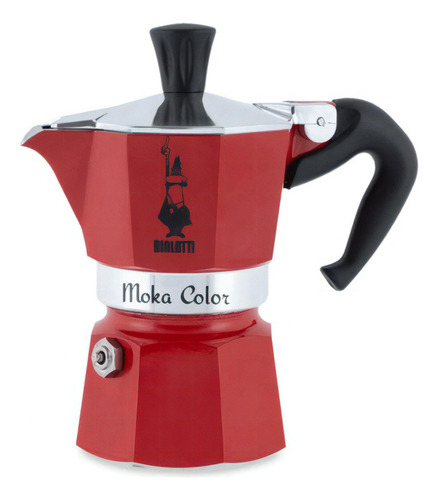 Cafetera Italiana Bialetti Express Moka 6 Pocillos Roja