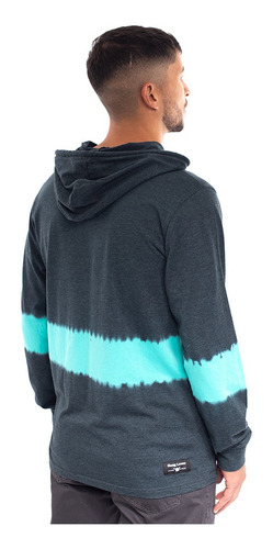 Imagen 4 de 6 de Polera Con Capucha Hombre Hang Loose Gris Melange