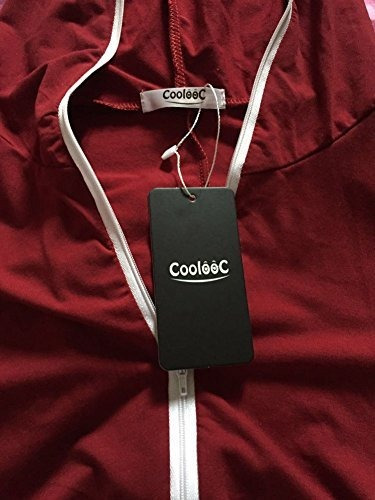 Imagen 5 de 6 de Coolooc Mono Con Capucha Para Mujer Manga Larga Bolsillos Co