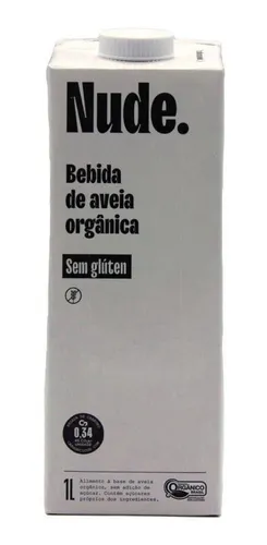 Bebida De Aveia Organico Sem Gluten Nude 1l