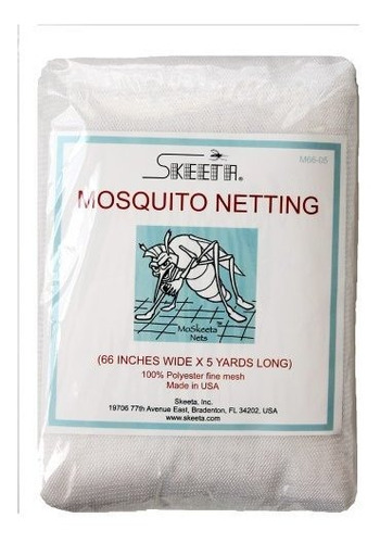 Skeeta Mosquitero 66  De Ancho X 5 Yardas - Blanco.