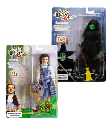 El Mago De Oz Figura Dorothy + Bruja Mego Scarlet Kids