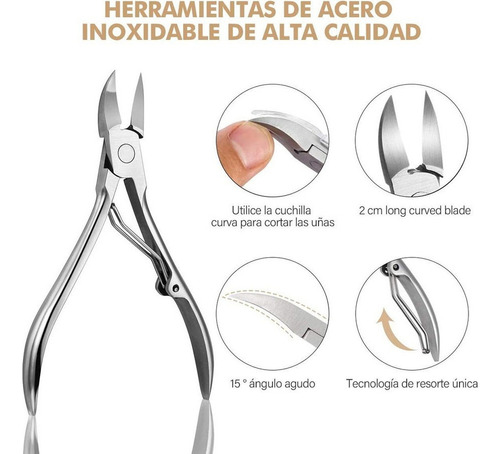 De Juego De Tijeras De Uñas Profesionales Para Pedicura, 7