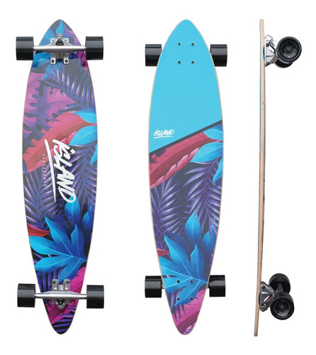 Monopatin 38 Estilo Pintail Longboard Cubierta Arce 7 Capa