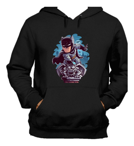 Buzo Batman Comic Logo  Saco Deportivo Hoodie Unisex