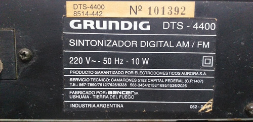 Equipo De Audio Complemento Para Radio Sintonizador Muy Buen
