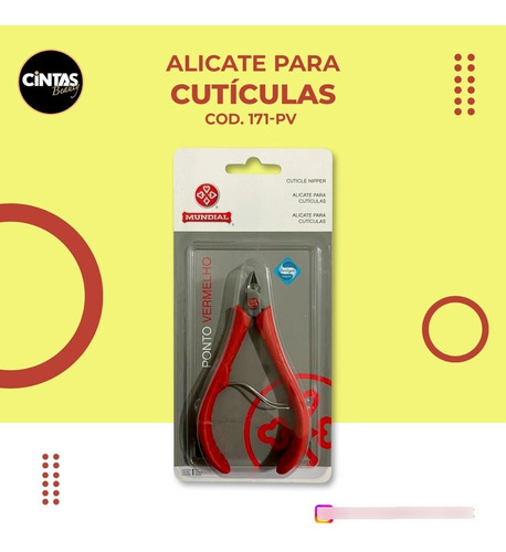 Imagen 2 de 2 de Corta Cutícula 171- Pv/ Negro, 171-pv-ve Rojo (punto Rojo)