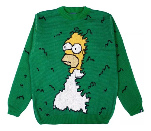 Arbusto Homero Sweater Simpsons Oficial Hombre Y Mujer Tifn