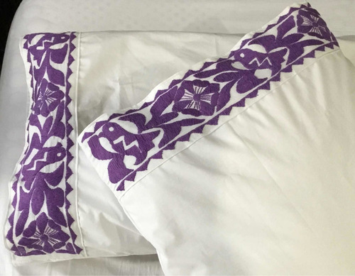 Fundas Para Almohadas Flor De Piña Bordada A Mano Sin Sábana