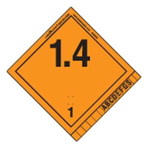 Labelmaster Slex33 Explosive 14 International Tag, 4 Unidade