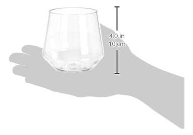 Basics Copa De Vino Sin Tallo De Plástico Tritan Sin Bpa, 14