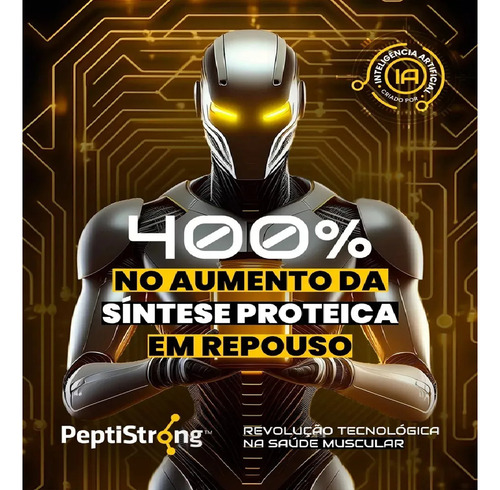 Peptistrong + Peptan - 60 Doses Proteína Muscular Sabor Sem sabor