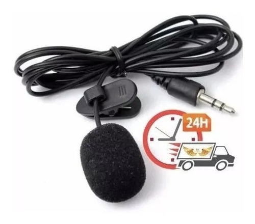 Microfone De Lapela Stereo Para Youtubers Celular Pc 1,5m P2