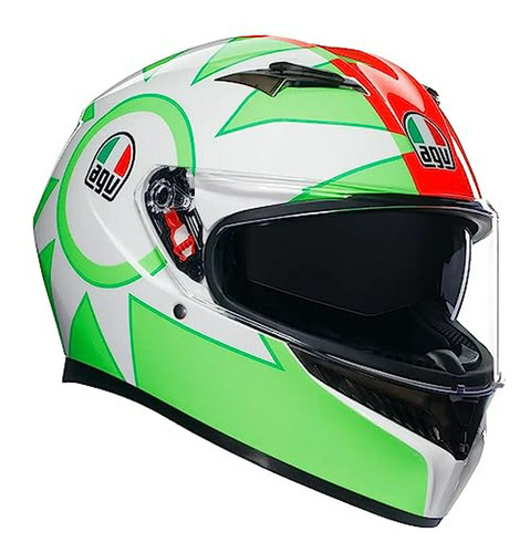 Agv K3 Valentino Rossi Mugello 2018 Casco De Moto Verde Xxl