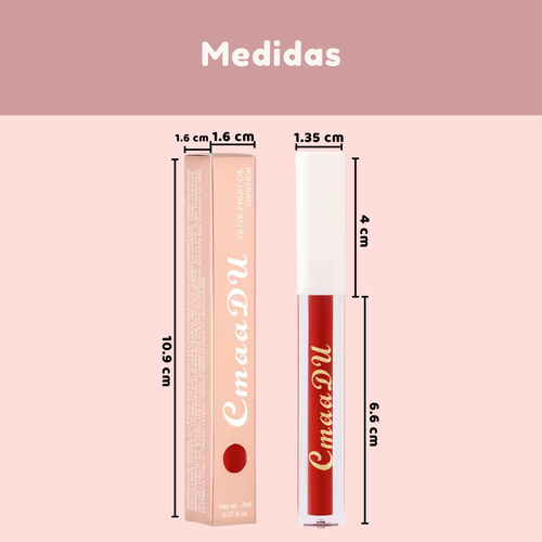 Set Labial Gloss Alta Pigmentación Colores Larga Duración