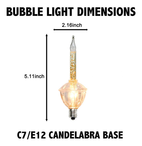 Abejas 4 Paquete De Luces De Burbujas De Navidad Bulbos, De