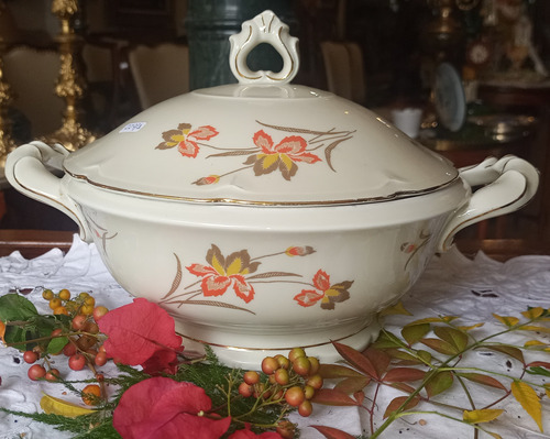 Antigua Sopera Porcelana Alemana Bavaria Impecable N227