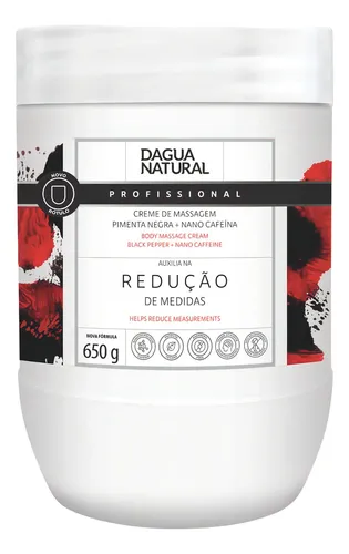 Creme Massagem Pimenta Negra Termoativo Natural Reduz Medida Fragrância Suave Tipos De Pele