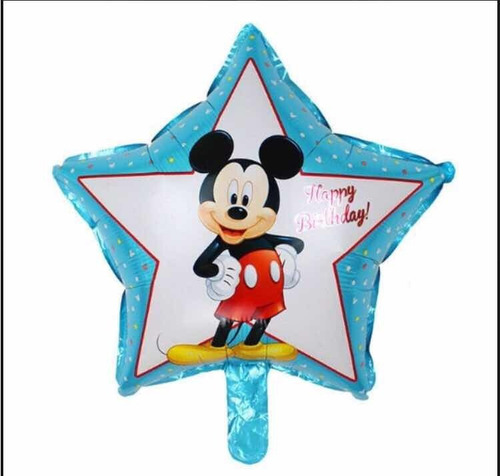 Imagen 1 de 1 de Paquete De 5 Globos Mickey Mouse 18 Pulgadas Fiesta Tematica