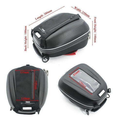 Imagen 6 de 10 de Maleta Tanque Bmw Ducati Ktm Tank Bag Bolsa 1250gs 850gs