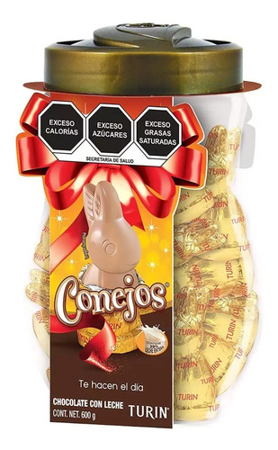 Conejos De Chocolate Con Leche Turin 600 Gramos 30 Conejitos