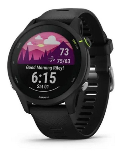 Smartwatch Garmin Forerunner 255 Music 1.3  Caja 46mm Negra