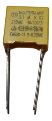 Capacitor 0.1 Uf X2 275k 275vca Mkp Polipropileno