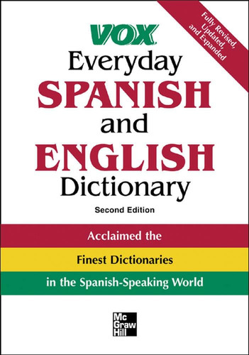 Libro: Diccionario De Español E Inglés De Vox Everyday: