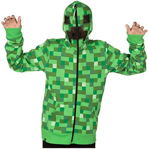 Sudadera Capucha De Creeper De   Niños Grandes, Másca...