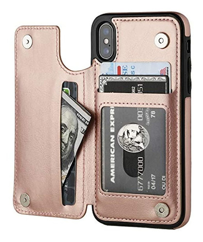 Ot Onetop - Funda Tipo Cartera Para iPhone XS