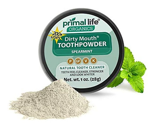 Polvo Para Dientes Orgánico , Limpiador Dental Natural