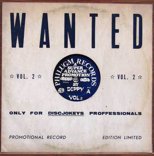 Wanted Vol. 2 - By Dippy - Vinilo Dj Año 1975 Funk Disco