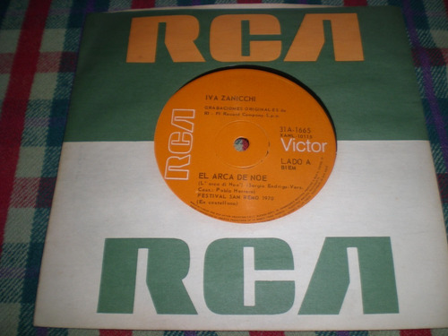 Iva Zanicchi / El Arca De Noe - Simple (11) (Usado)