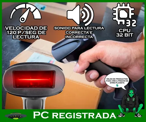 Lector Código Barras 1d Continuo Usb Sin Soporte 5v Pcreg4