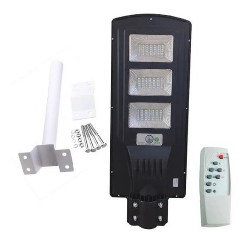 Foco Led Solar 120 Led 120w Luminaria Full+poste+control 