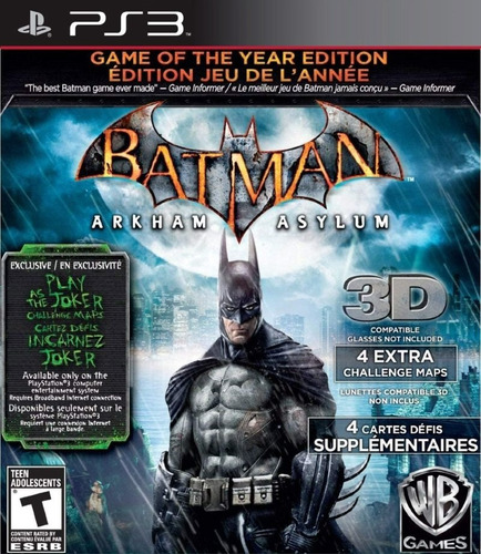 Batman Arkham Asylum - Edición Juego Del Año ~ Ps3 Español