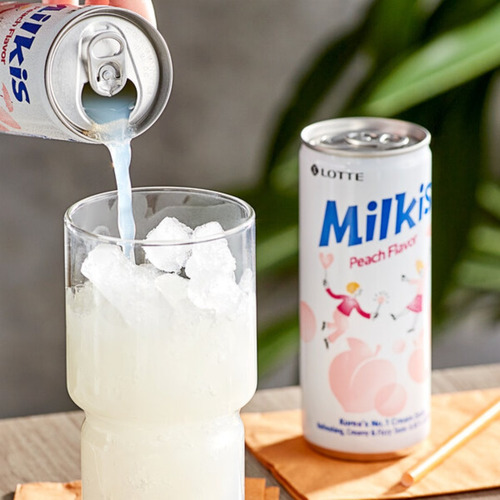 Soda Sabor Durazno Milkis Peach X 250 Ml Bebida Coreana