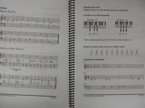 Livro De Estudos Para Piano/teclado Nível 1