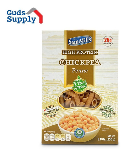 Penne Sam Mills Garbanzos, Gluten Free, Caja X 6